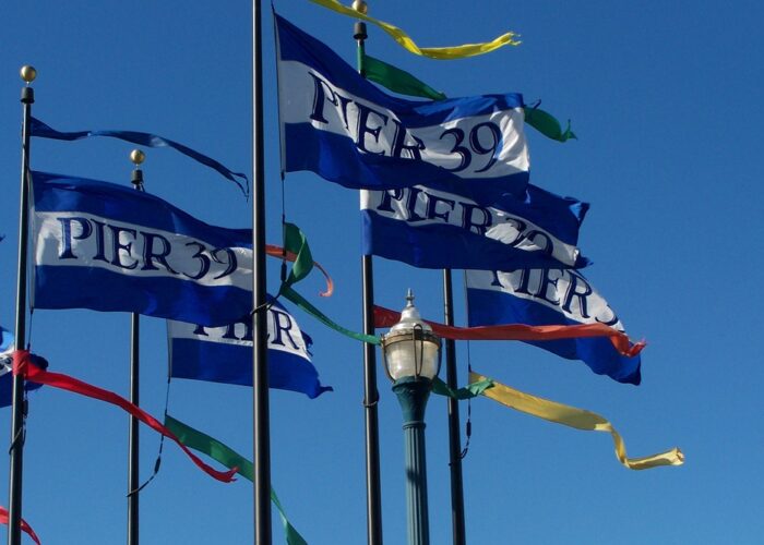 San Francisco Pier 39 California Flags