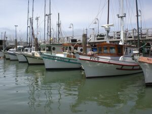 Historic Fishing Fleet at Fishermans Wharf San Francisco