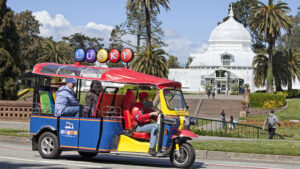 Lucky Tuk Tuk at the Conservatory of Flowers