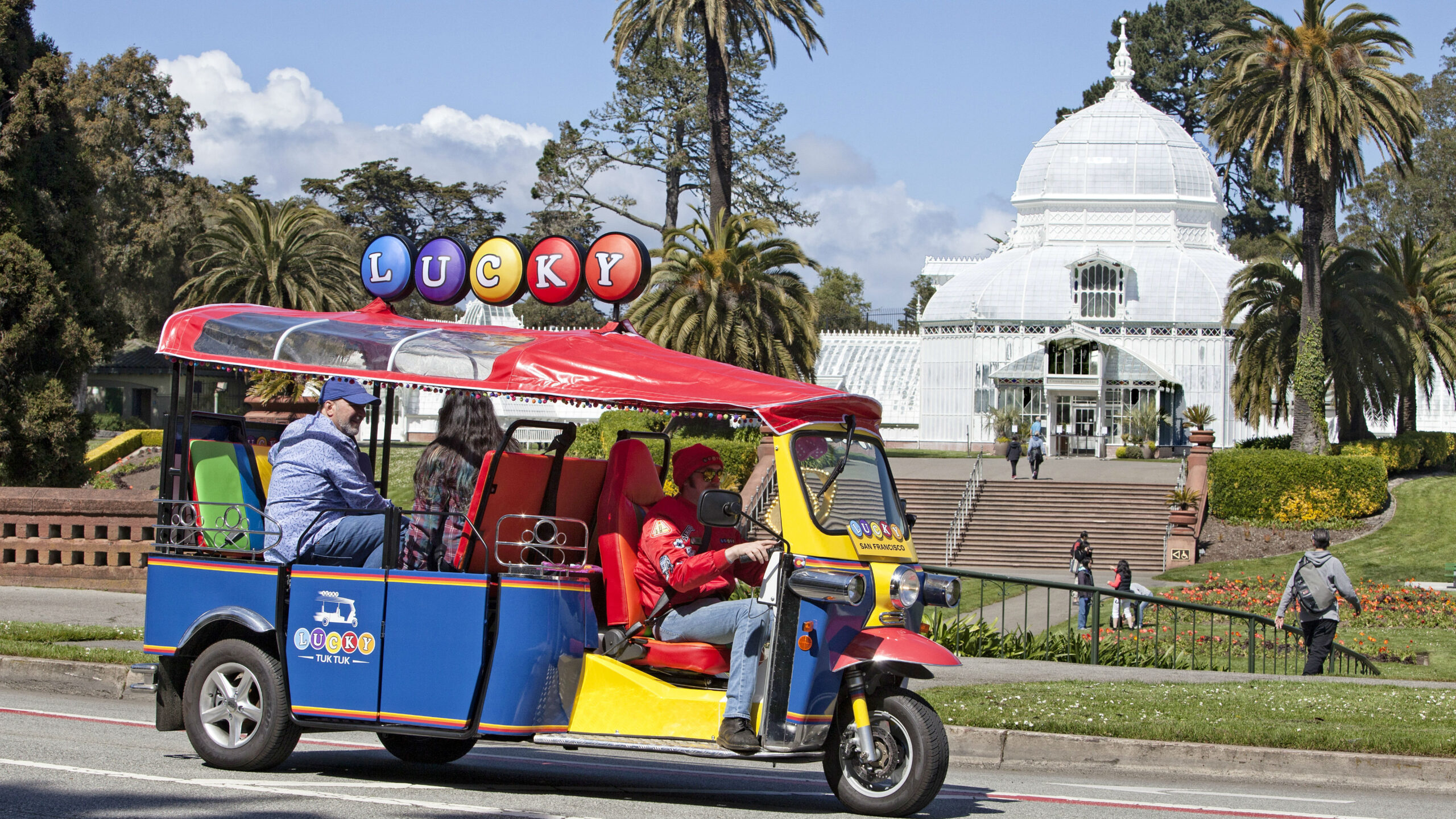 Lucky Tuk Tuk at the Conservatory of Flowers