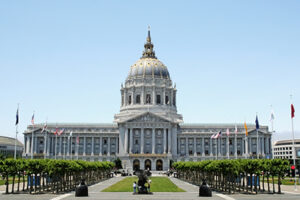 San Francisco City Hall in the Civic Center.